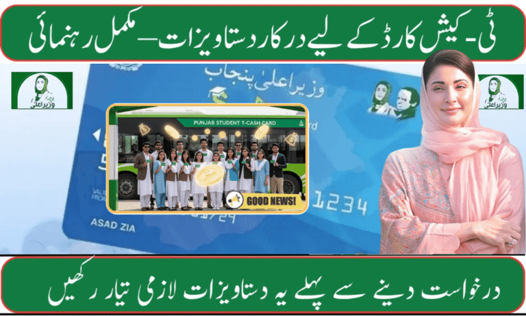 Punjab T-Cash Card 2025