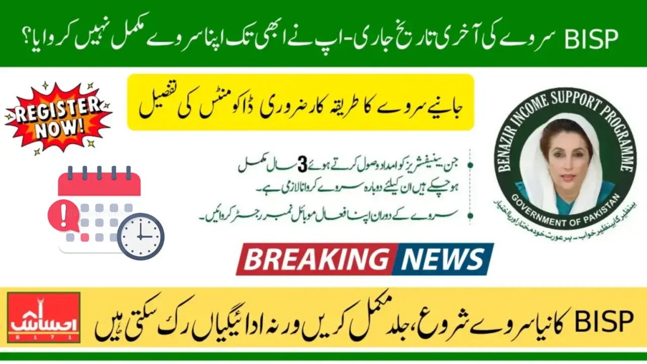 BISP Survey 2025 Deadline